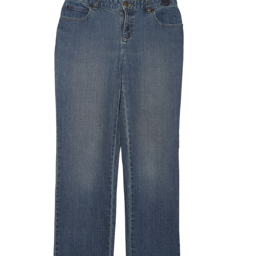 Liz Claiborne Studded Embellished Casual Minimalist Straight Leg Jeans Size 4